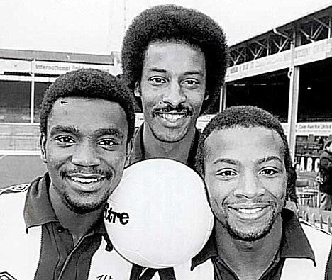 Brendon Batson, Laurie Cunningham and Cyril Regis Laurie Cunningham, Brendon Batson and Cyril Regis