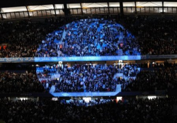 Blue moon in Manchester