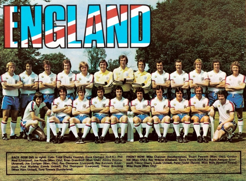 England 76-77 Home Team - click to view larger England 76-77 Home Team - click to view larger