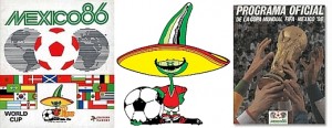 A montage of memorabilia from Mexico 86